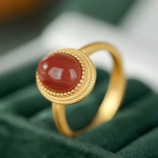 Delicate Artisan Gold Ring