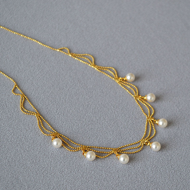 Vintage Handmade Pearl Necklace