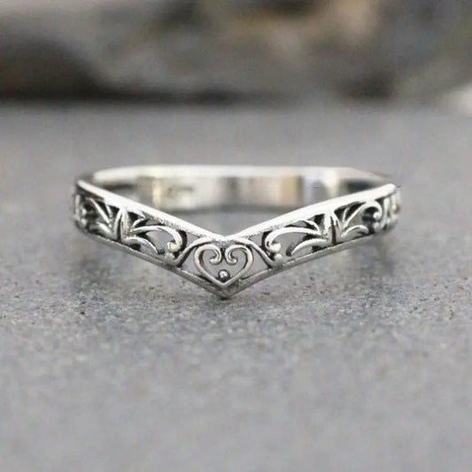 Delicate Artisan Silver Ring