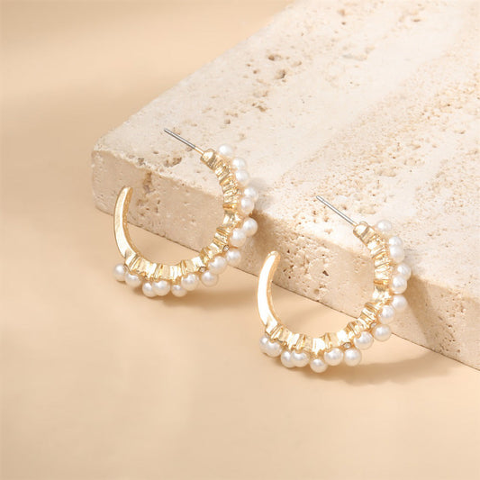 Vintage Handmade Gold Earring