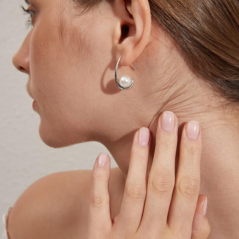 Delicate Artisan Pearl Earring