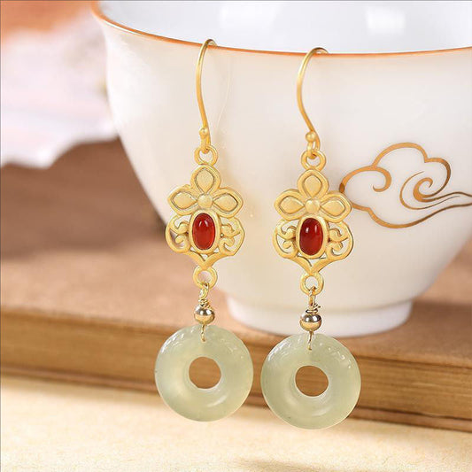 Delicate Artisan Gold Earring