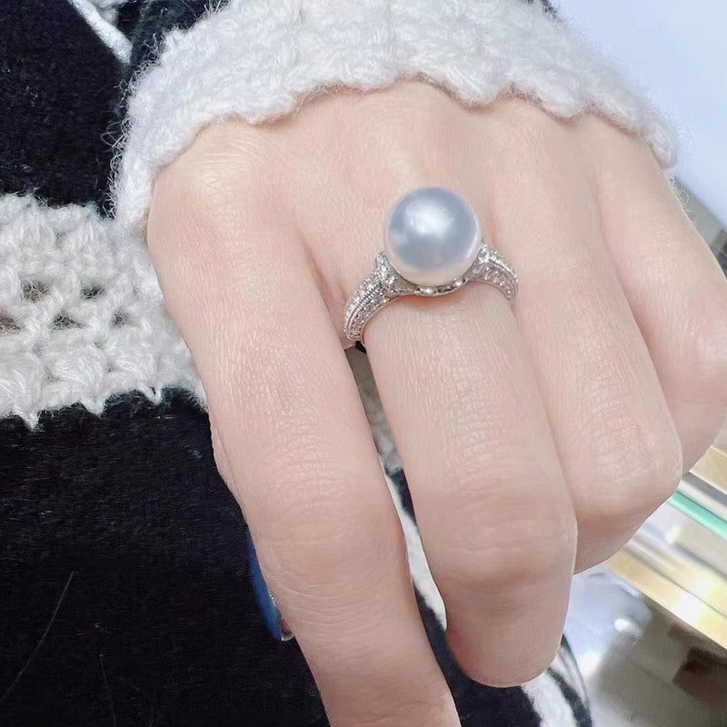 Delicate Artisan Pearl Ring