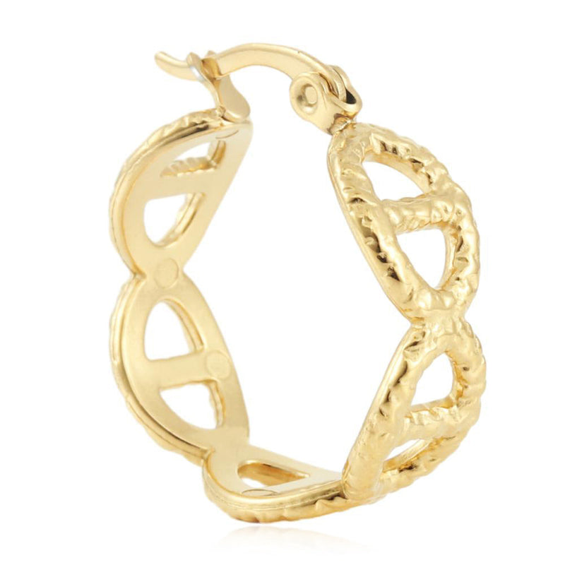 Vintage Handmade Gold Earring