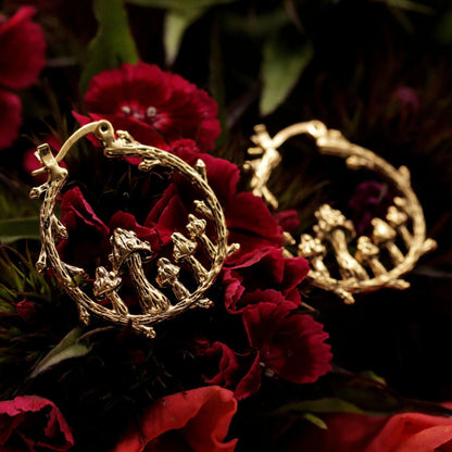 Vintage Handmade Gold Earring
