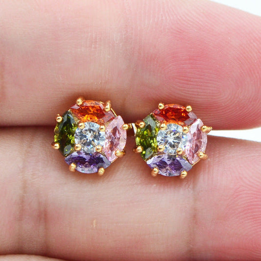 Vintage Handmade Gold Earring