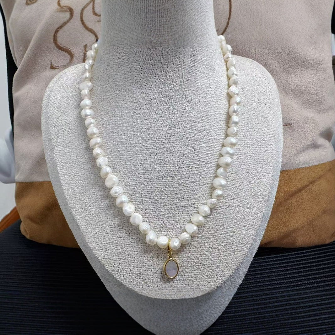Delicate Artisan Pearl Pendant