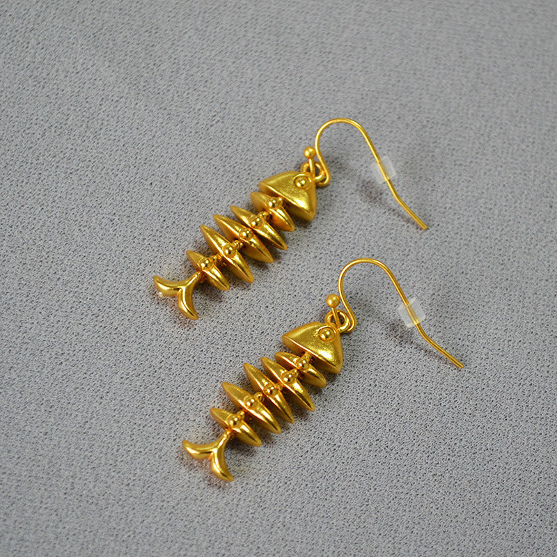 Vintage Handmade Gold Earring