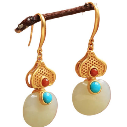 Vintage Handmade Gold Earring