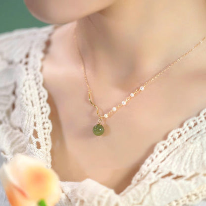 Delicate Artisan Pearl Necklace