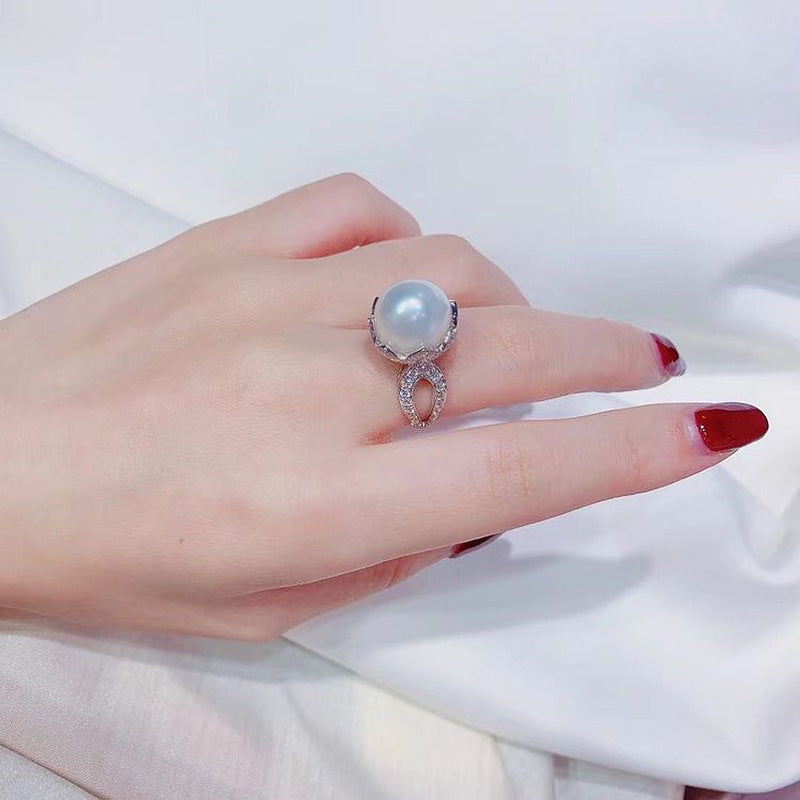 Delicate Artisan Pearl Ring