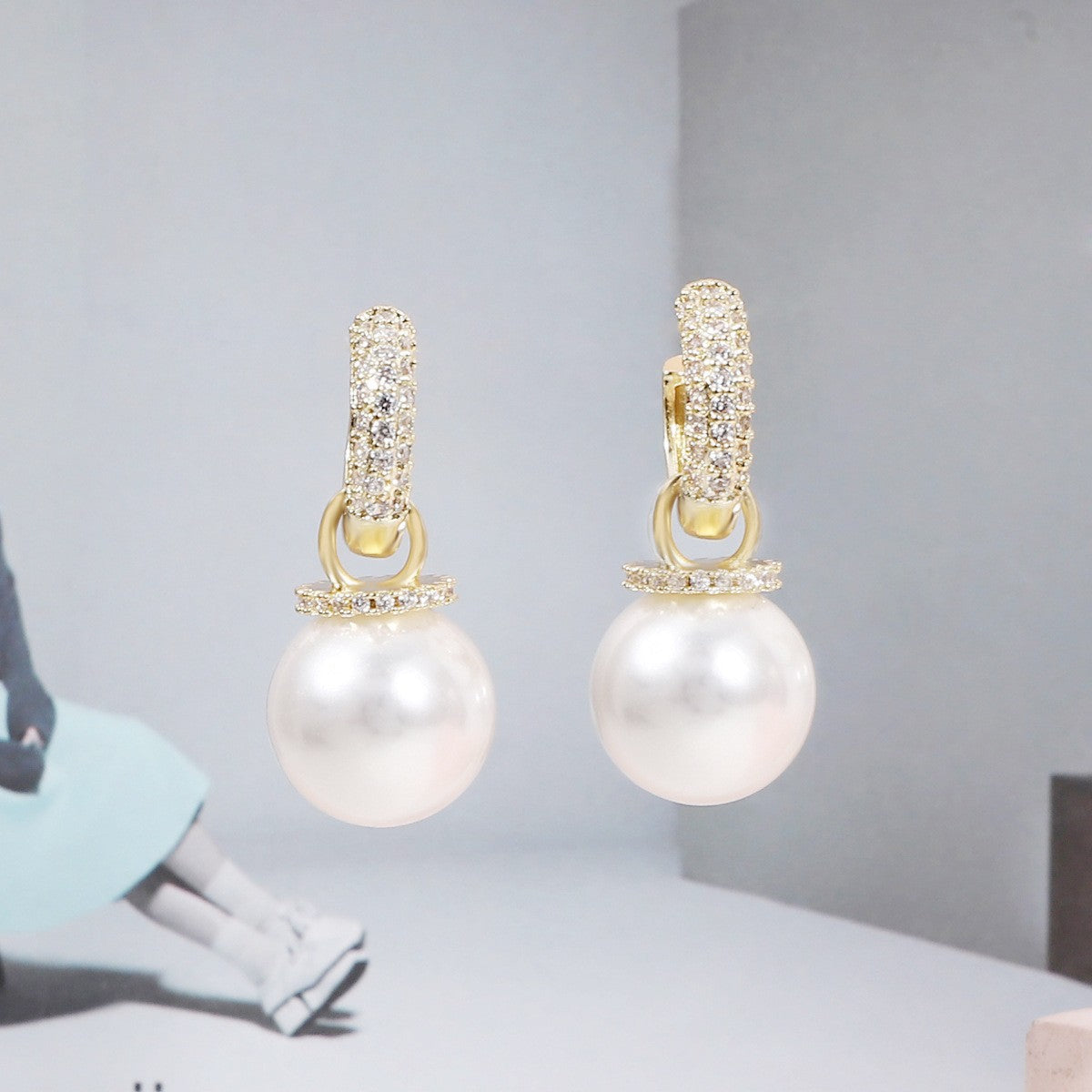 Delicate Artisan Pearl Earring