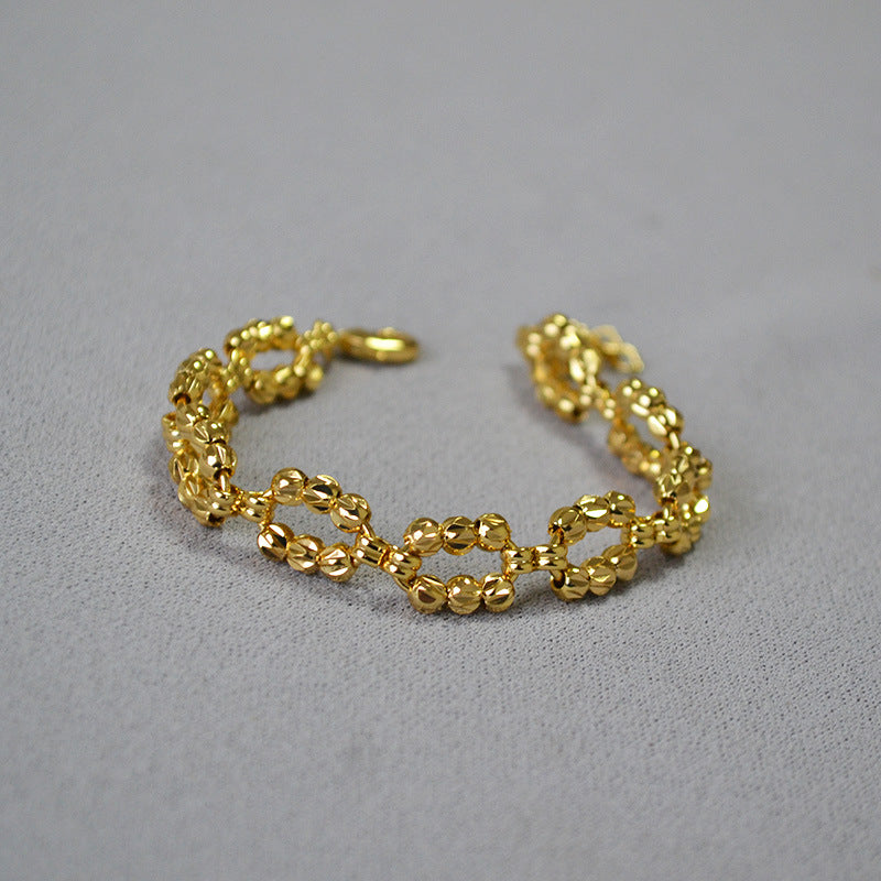 Delicate Artisan Gold Bracelet