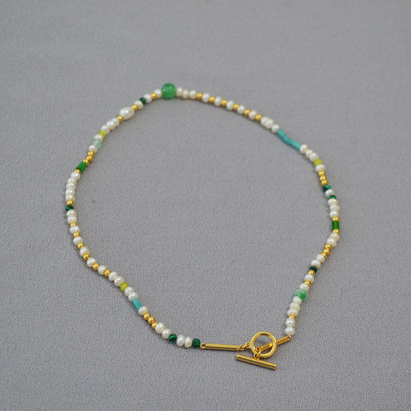 Delicate Artisan Pearl Necklace