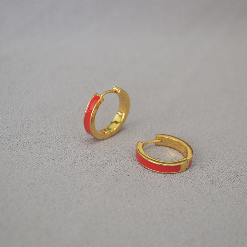Vintage Handmade Gold Earring
