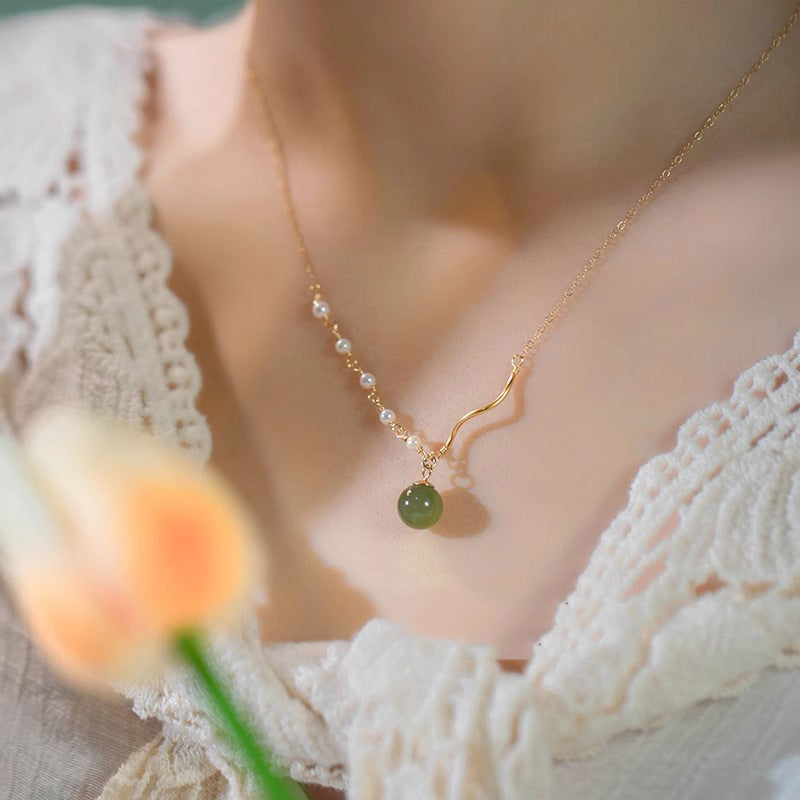 Delicate Artisan Pearl Necklace
