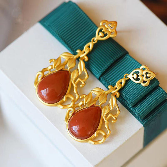 Delicate Artisan Gold Earring