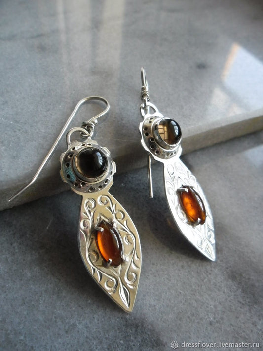 Delicate Artisan Silver Earring