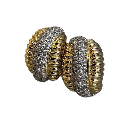 Delicate Artisan Gold Earring
