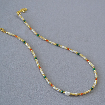 Delicate Artisan Pearl Necklace