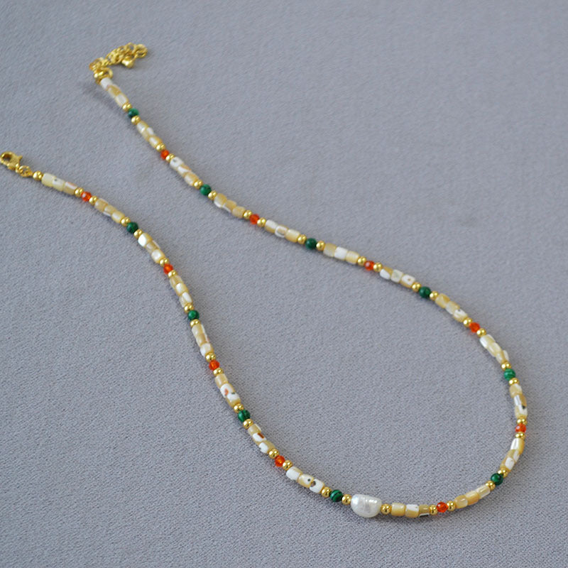 Delicate Artisan Pearl Necklace