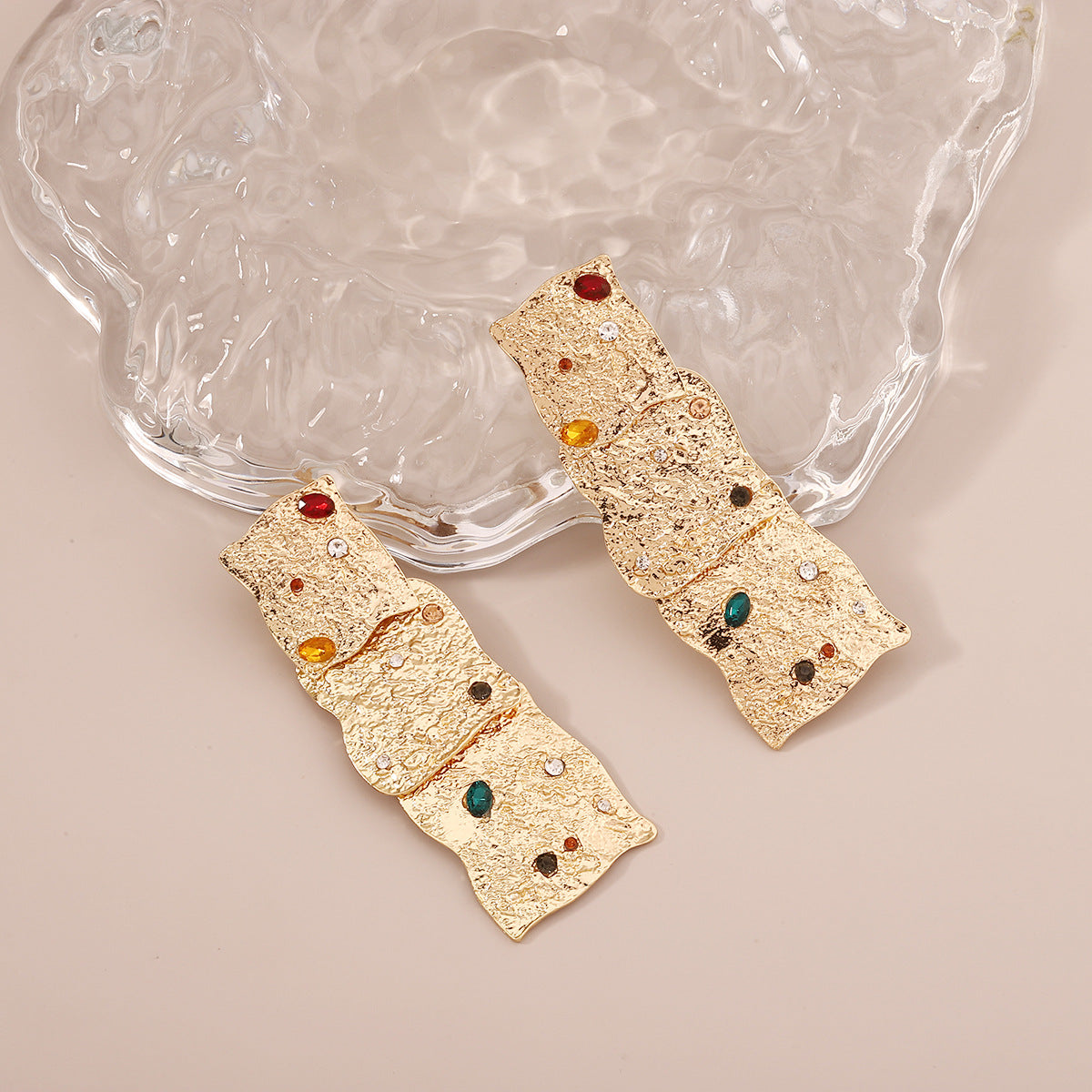 Delicate Artisan Gold Earring