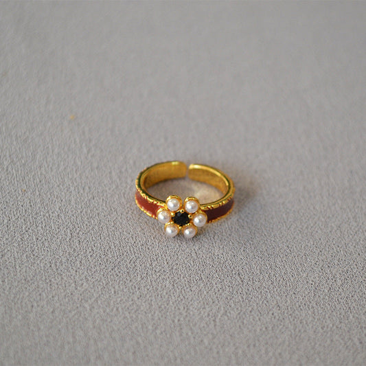 Delicate Artisan Gold Ring