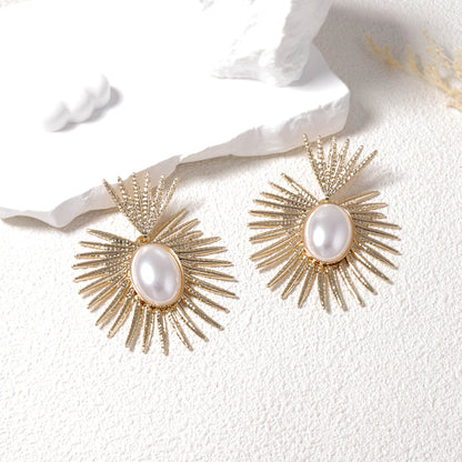 Delicate Artisan Pearl Earring