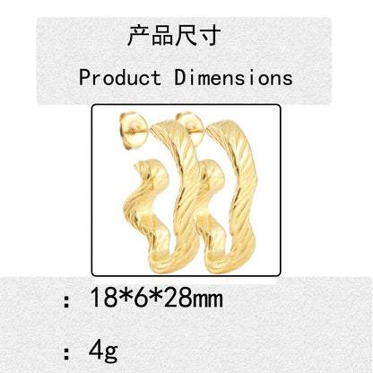 Delicate Artisan Gold Earring