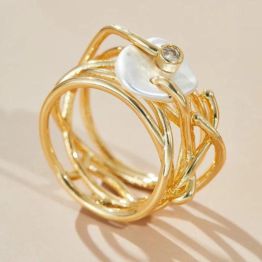 Beautiful Gold Ring with Unique Style