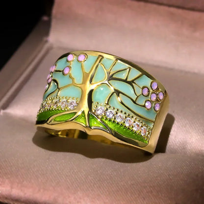 Delicate Artisan Gold Ring