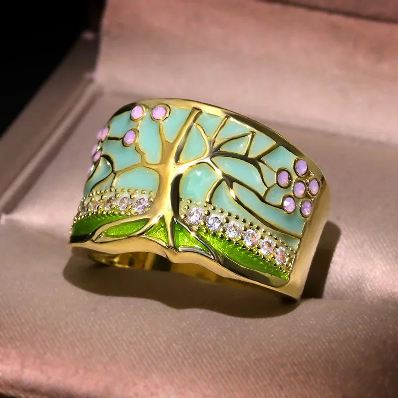 Delicate Artisan Gold Ring