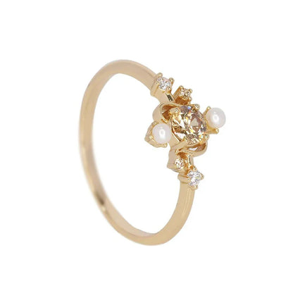 Delicate Artisan Pearl Ring