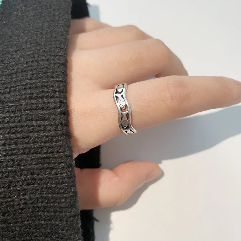 Beautiful Silver Ring with Unique Style