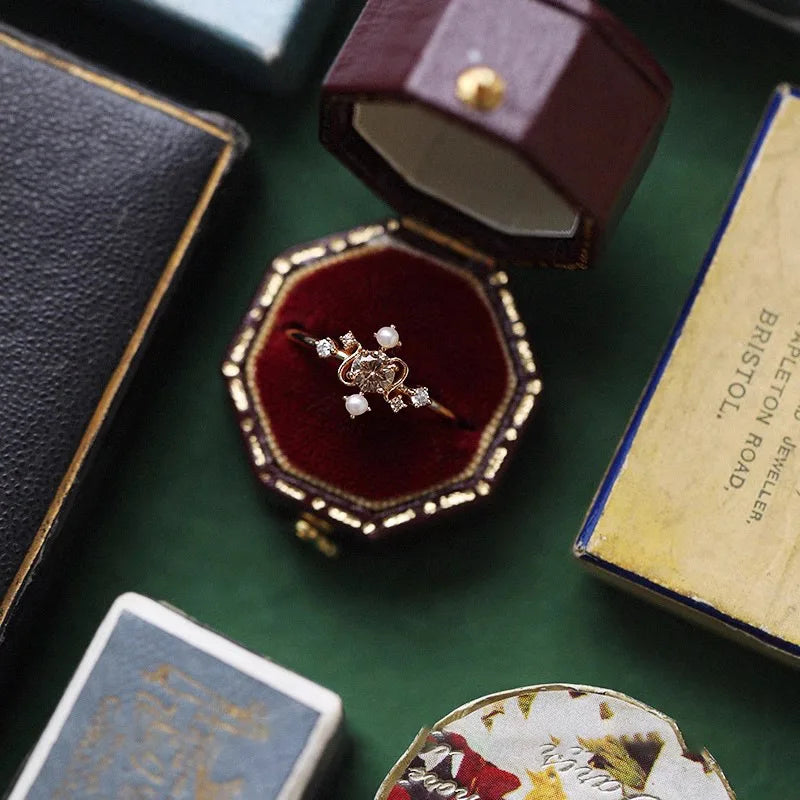 Delicate Artisan Pearl Ring