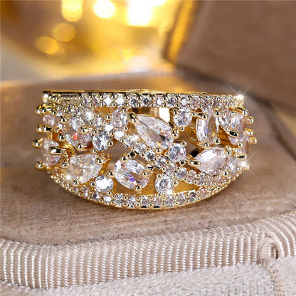 Delicate Artisan Gold Ring