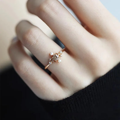 Delicate Artisan Pearl Ring