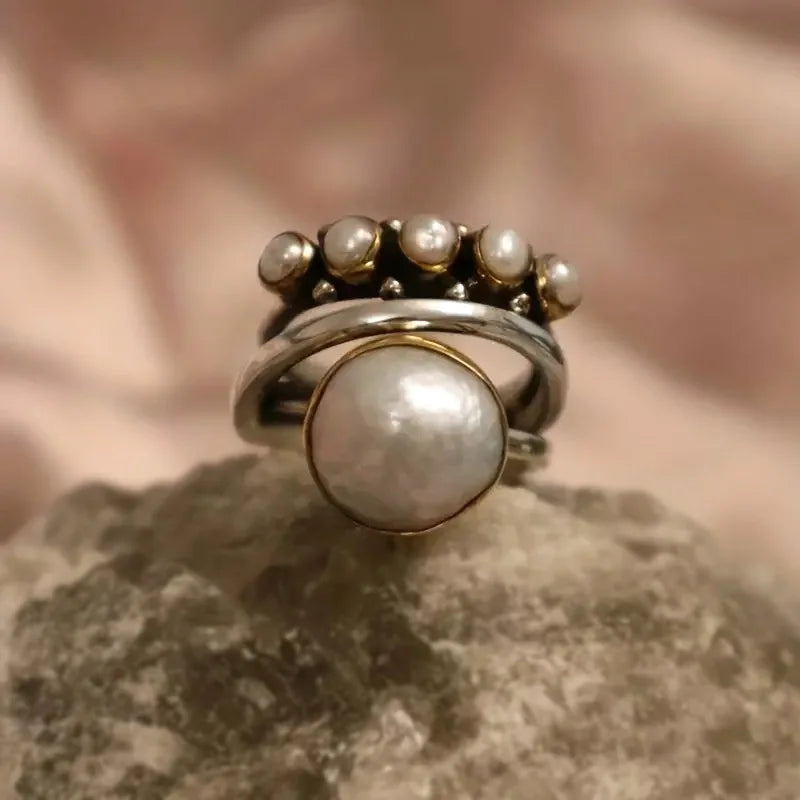 Romantic Pearl Ring for Special Moments