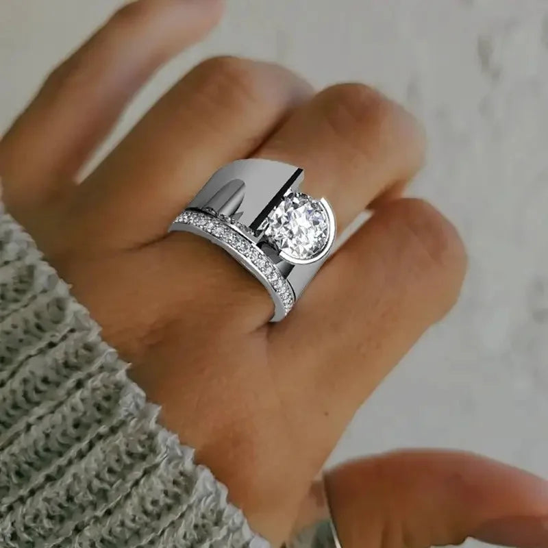 Romantic Silver Ring for Special Moments