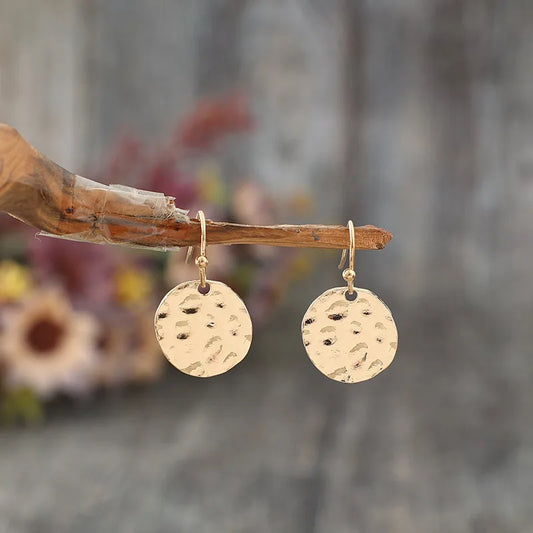 Vintage Handmade Gold Earring