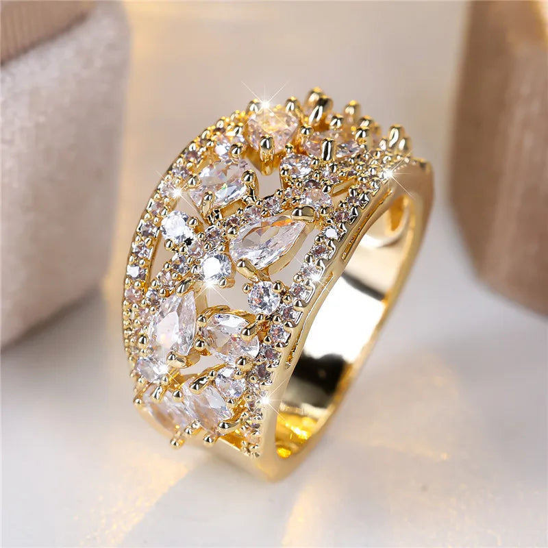 Delicate Artisan Gold Ring