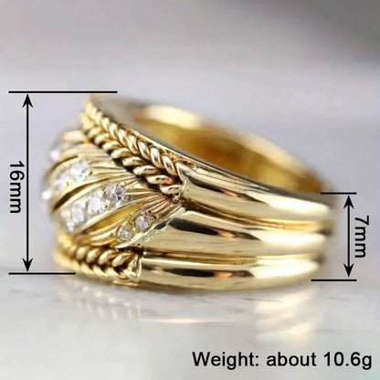 Delicate Artisan Gold Ring