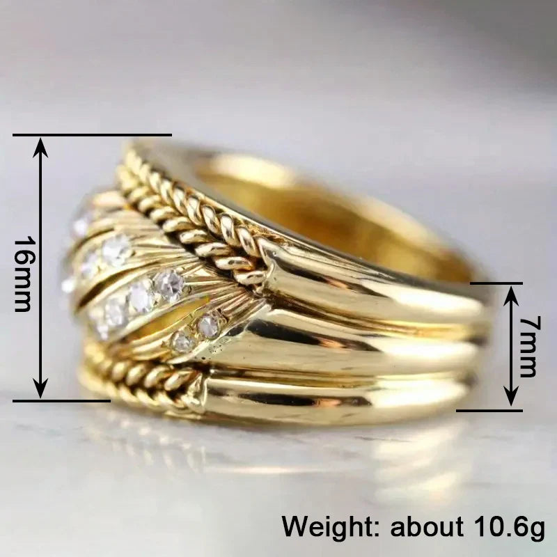 Delicate Artisan Gold Ring