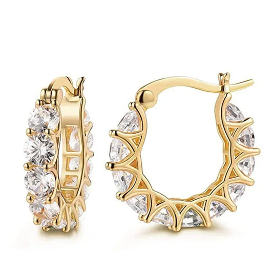 Delicate Artisan Gold Earring