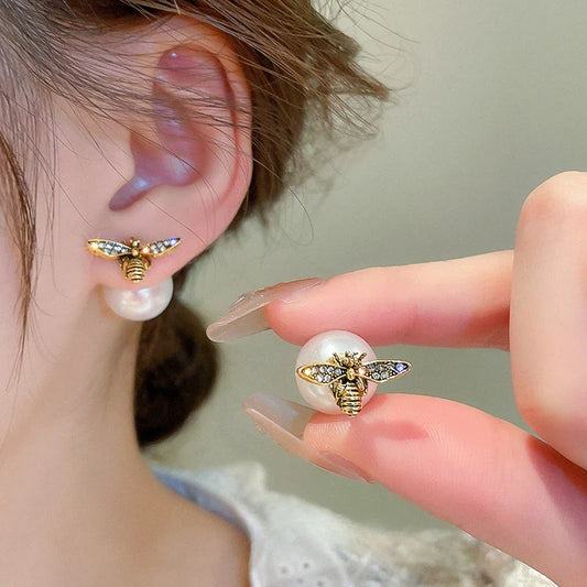 Vintage Handmade Gold Earring