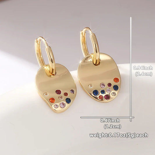 Delicate Artisan Gold Earring