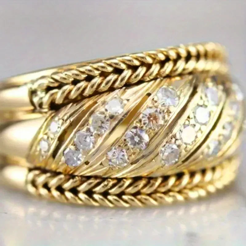 Delicate Artisan Gold Ring