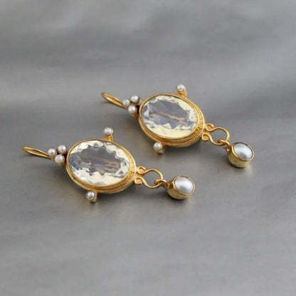 Delicate Artisan Pearl Earring