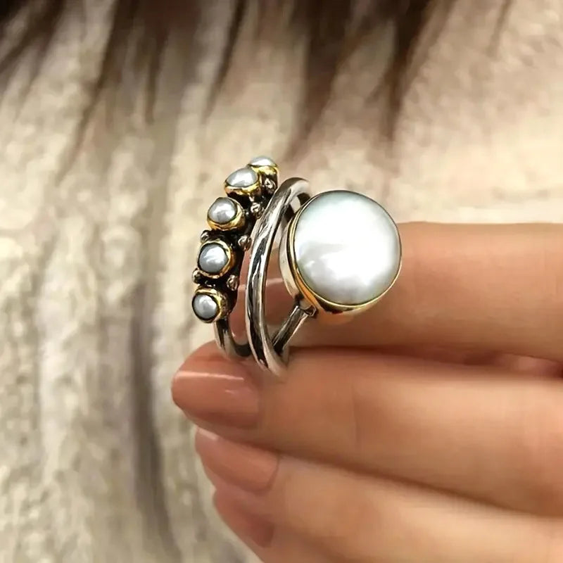 Romantic Pearl Ring for Special Moments