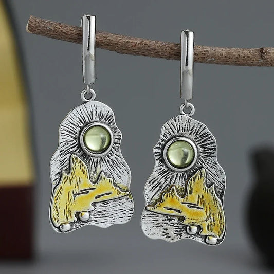 Vintage Handmade Silver Earring